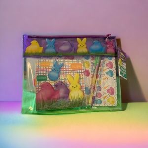 Peeps Easter Stationary Supplies & Cute Zip-up Peeps Pouch